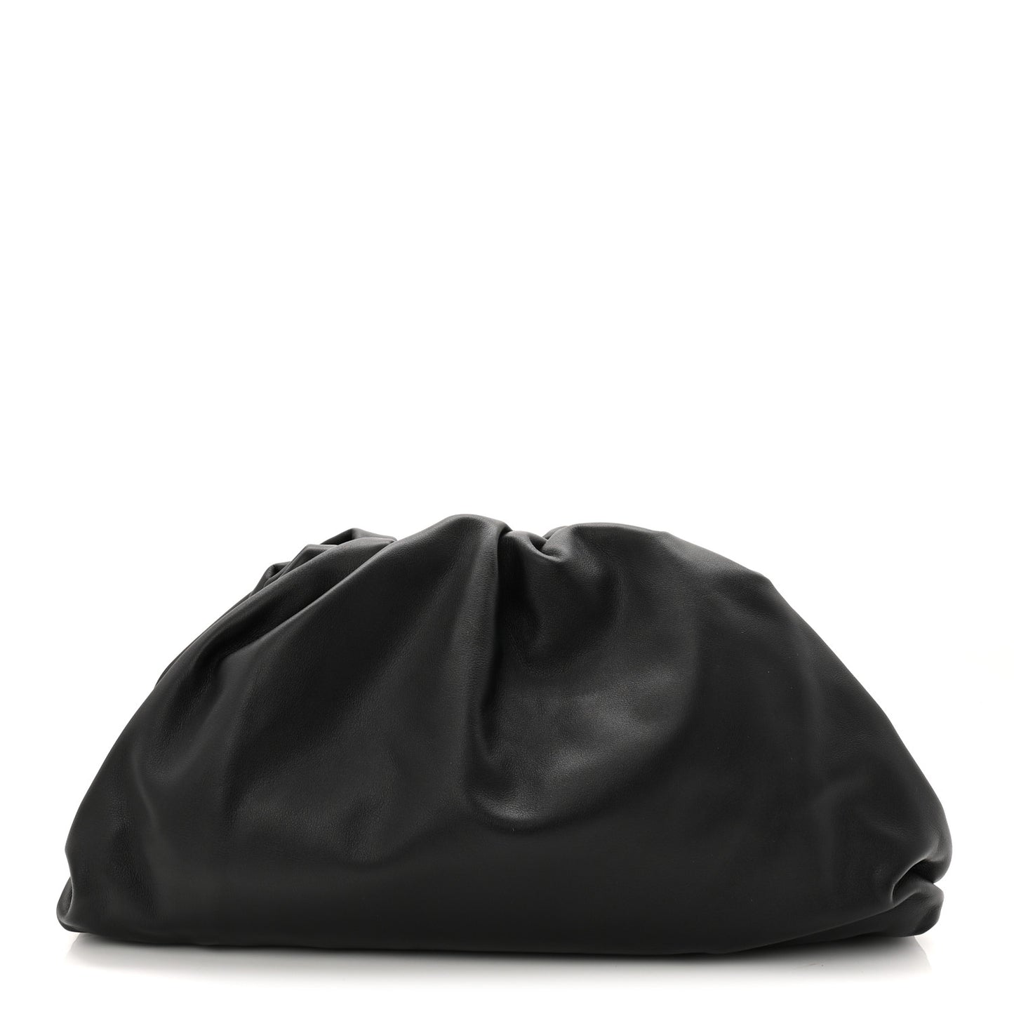 Smooth Butter Calf The Pouch Oversized Clutch Black