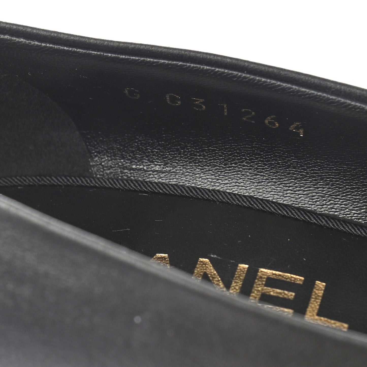 Lambskin Grosgrain Cap Toe CC Pumps 37.5 Black