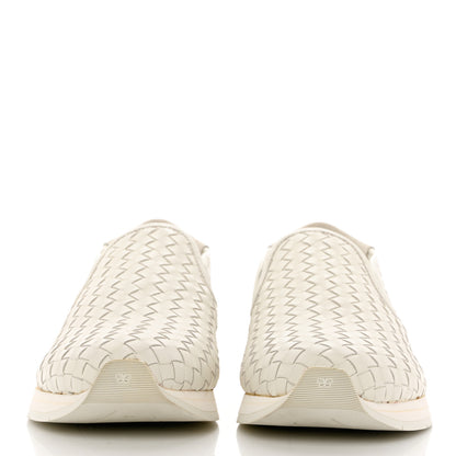 Bottega Veneta Nappa Intrecciato Mens Slip On Sneakers 44 White 2 of 10