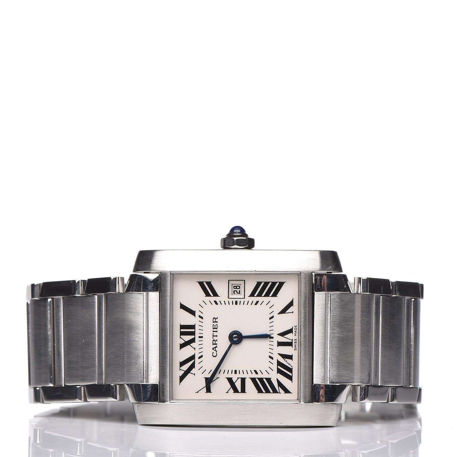 Cartier Stainless Steel 25mm Tank Francaise Quartz Watch 3 of 6