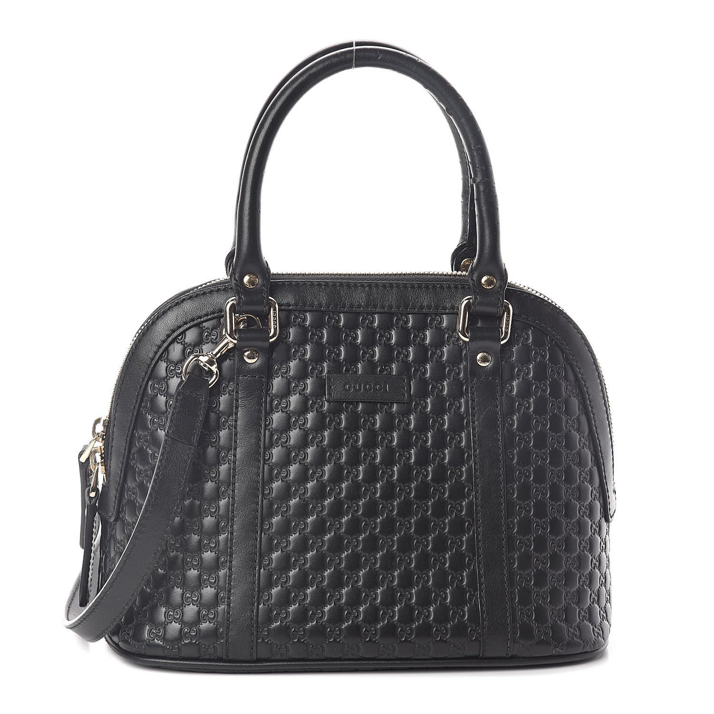 Microguccissima Mini Dome Bag Black