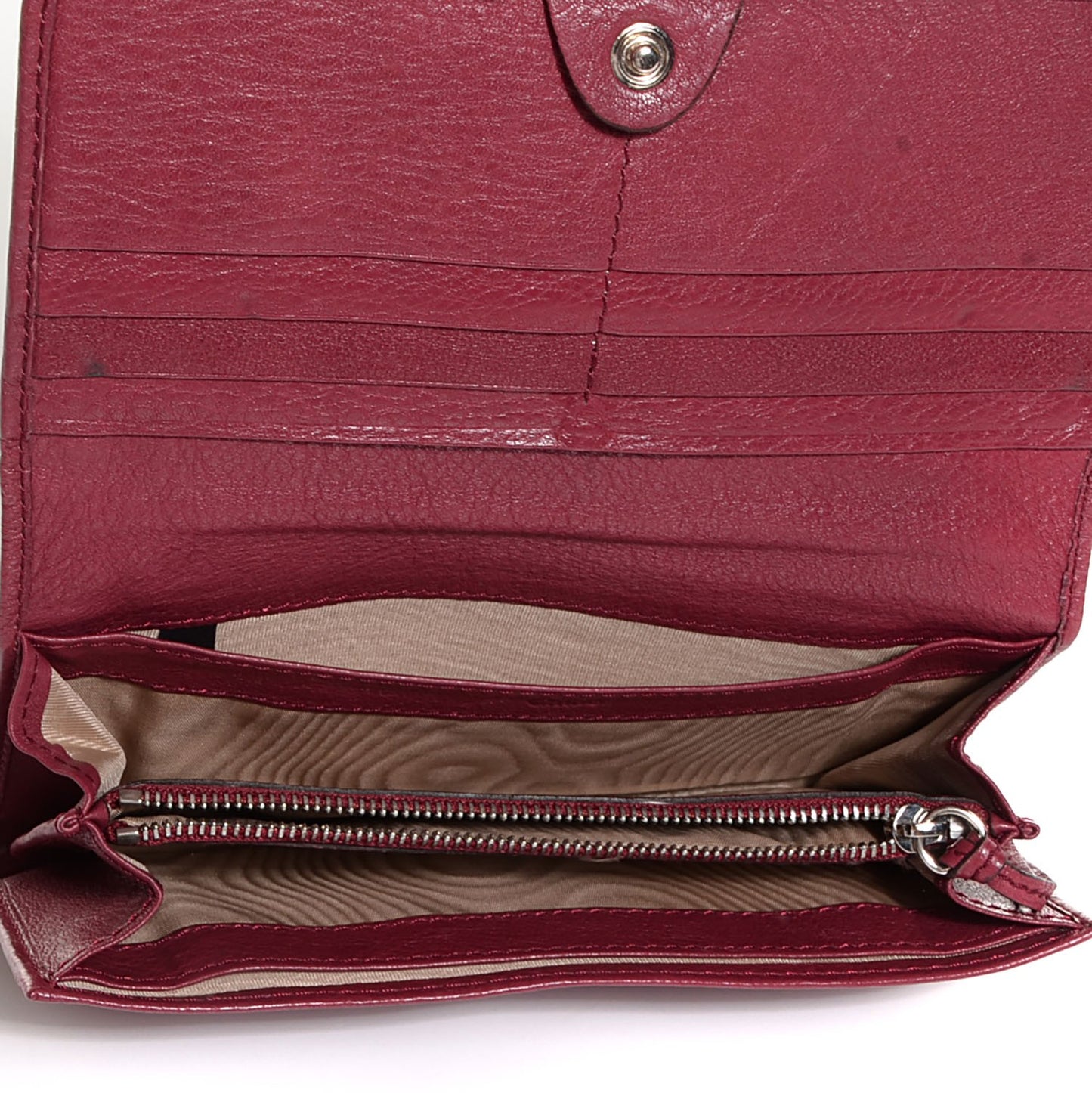 Calfskin Paddington Wallet Grenat