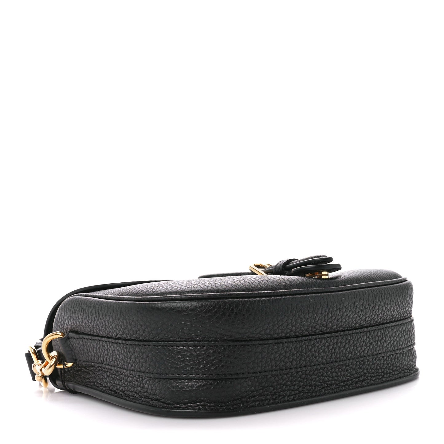 Grained Calfskin Medium Bobby Flap Black