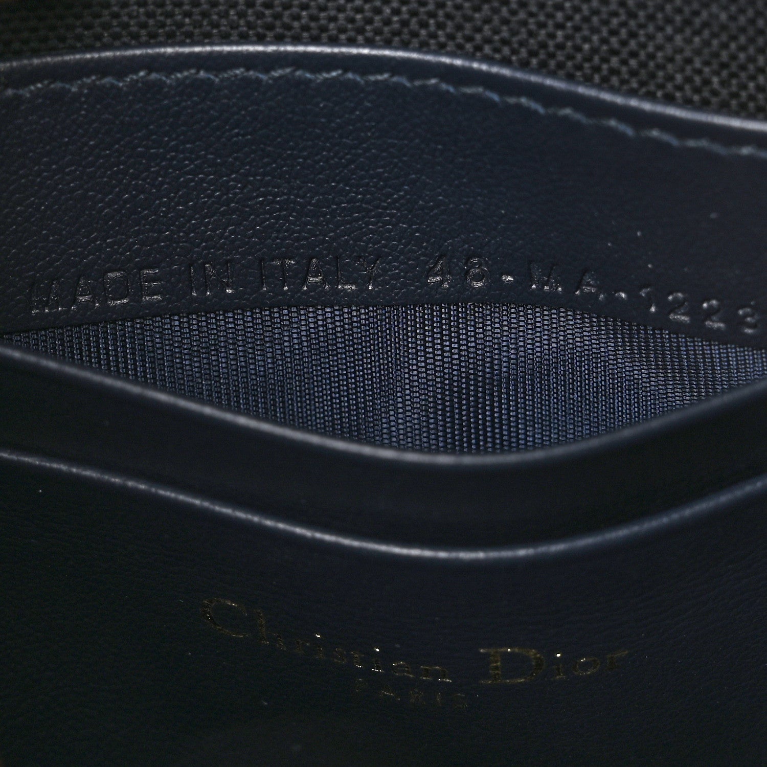 Christian Dior Oblique Saddle Rodeo Pouch Navy Blue 6 of 10