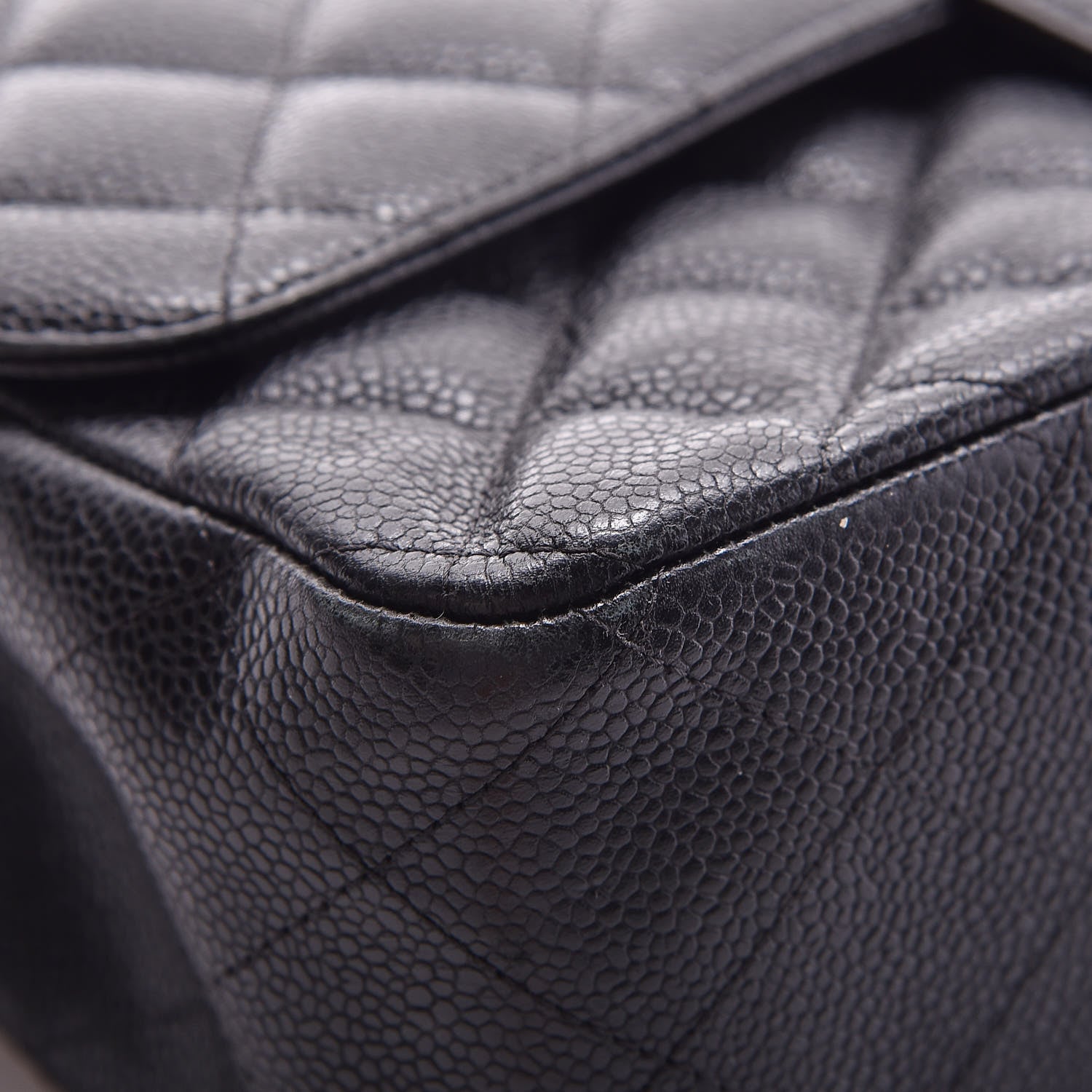 Chanel Caviar Quilted Jumbo Double Flap Black 8 of 14