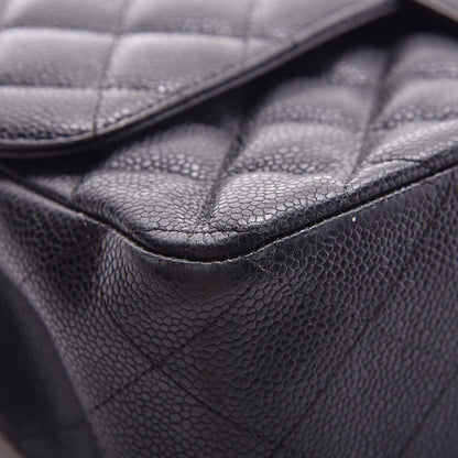 Chanel Caviar Quilted Jumbo Double Flap Black 8 of 14