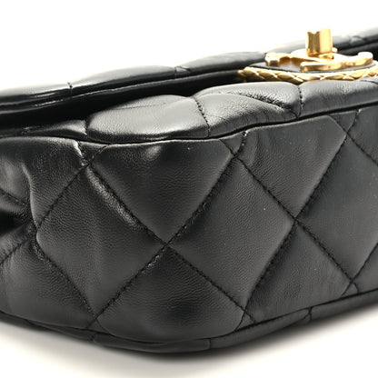 Chanel Lambskin Quilted Mini Flap Black 8 of 9