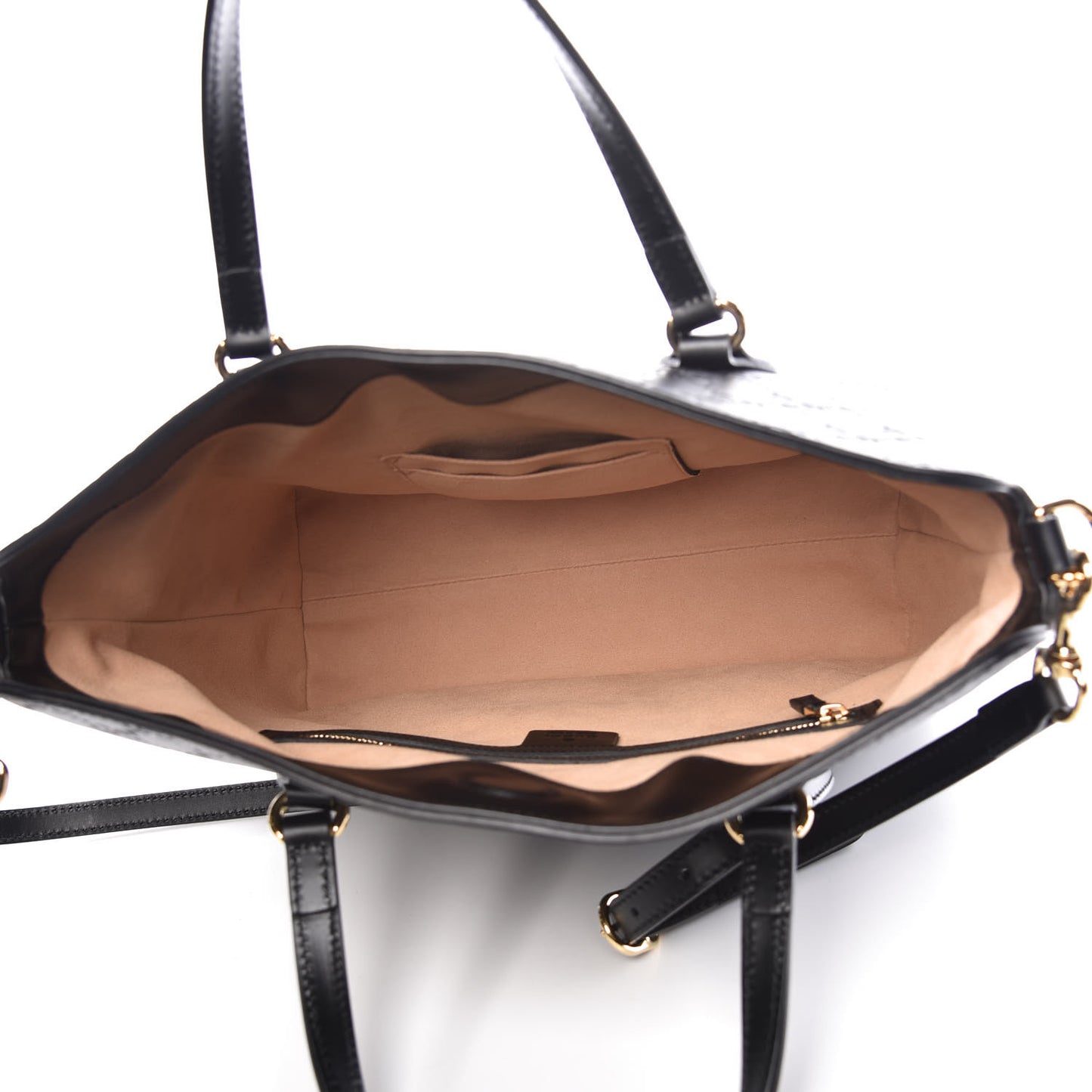 Guccissima Linea A Foldover Tote Black