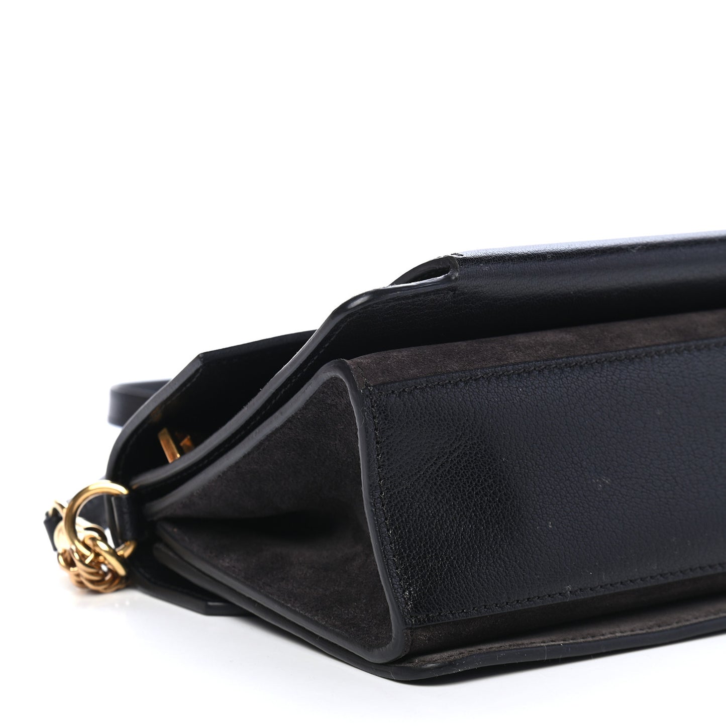 Goatskin Suede Small GV3 Shoulder Bag Black