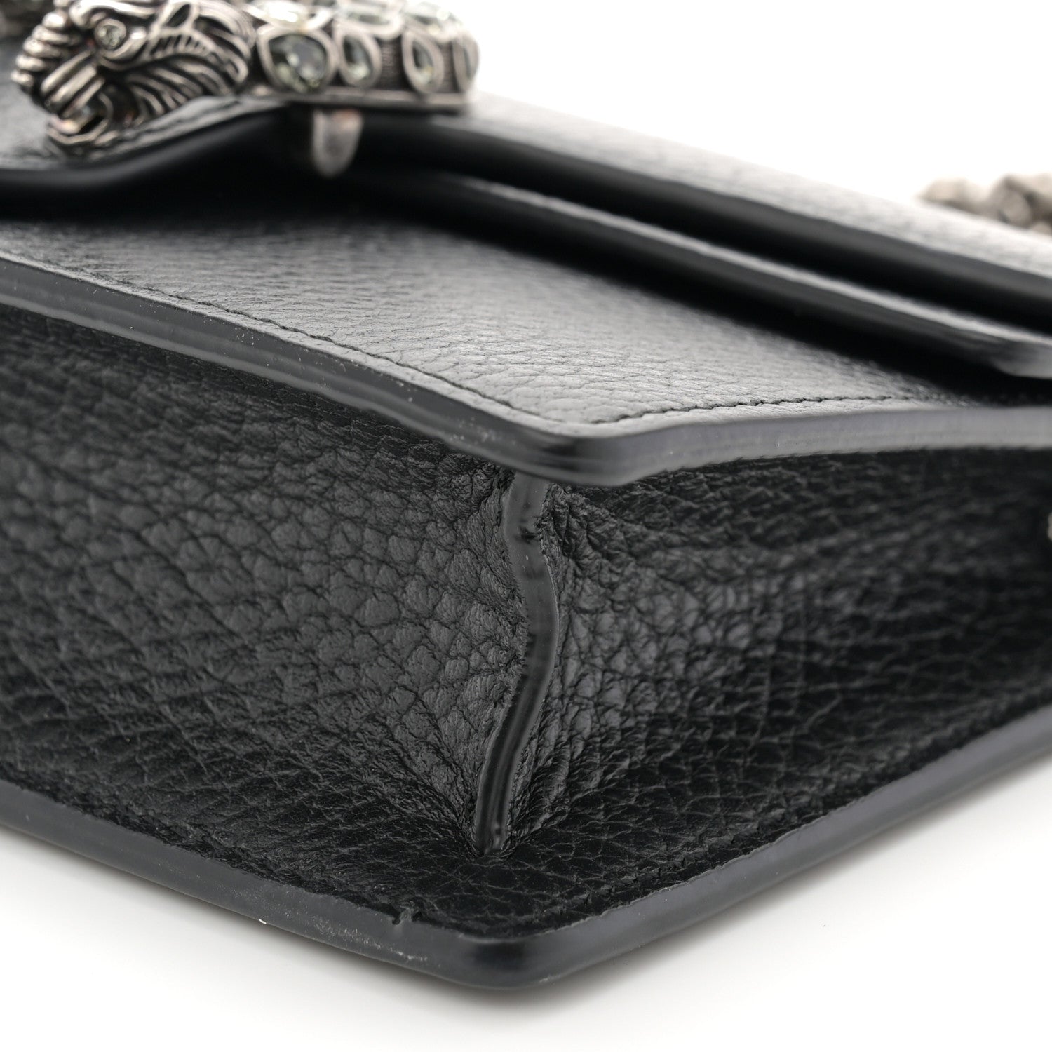 Gucci Calfskin Super Mini Dionysus Shoulder Bag Black 9 of 10