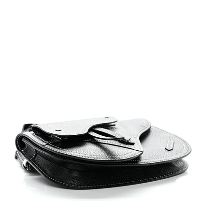 Christian Dior X KAWS Grained Calfskin Saddle Pouch Black 3 of 9