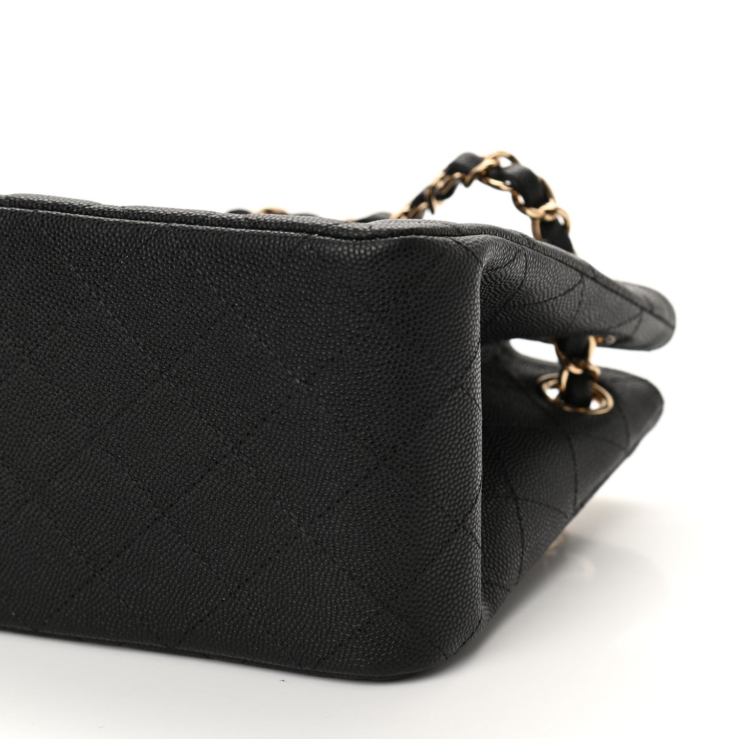 Caviar Quilted Mini Bucket Bag Black