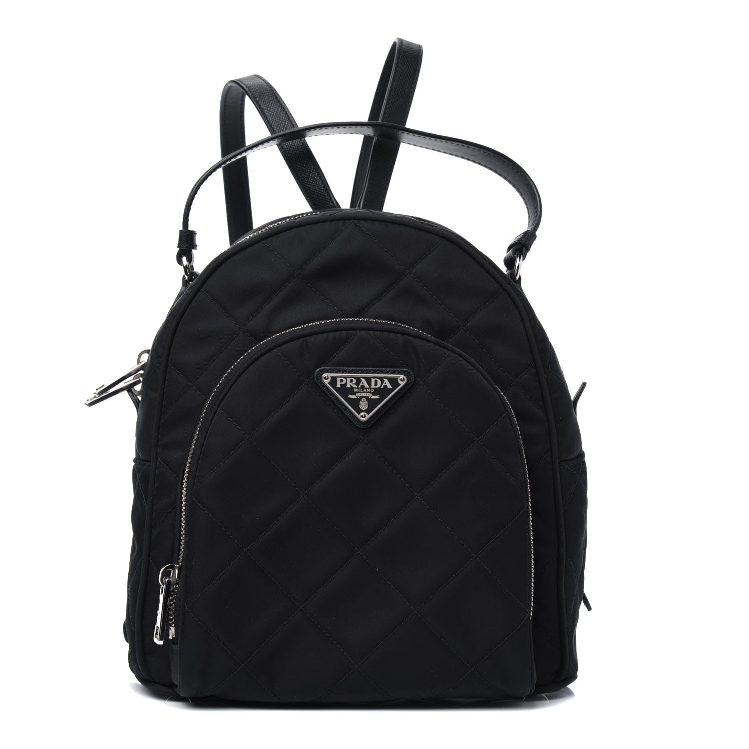 Prada Nylon Tessuto Impuntu Quilted Backpack Black 1 of 13