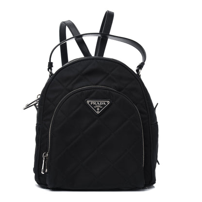 Prada Nylon Tessuto Impuntu Quilted Backpack Black 1 of 13