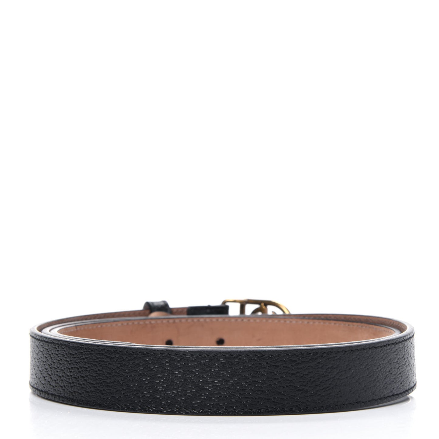 Calfskin Framed Double G Belt 105 42 Black