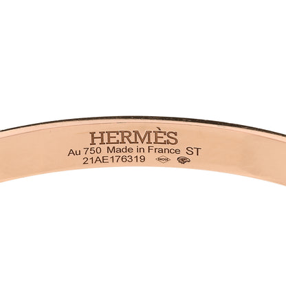 Hermes 18K Rose Gold Diamond PM Kelly Bracelet ST 4 of 4