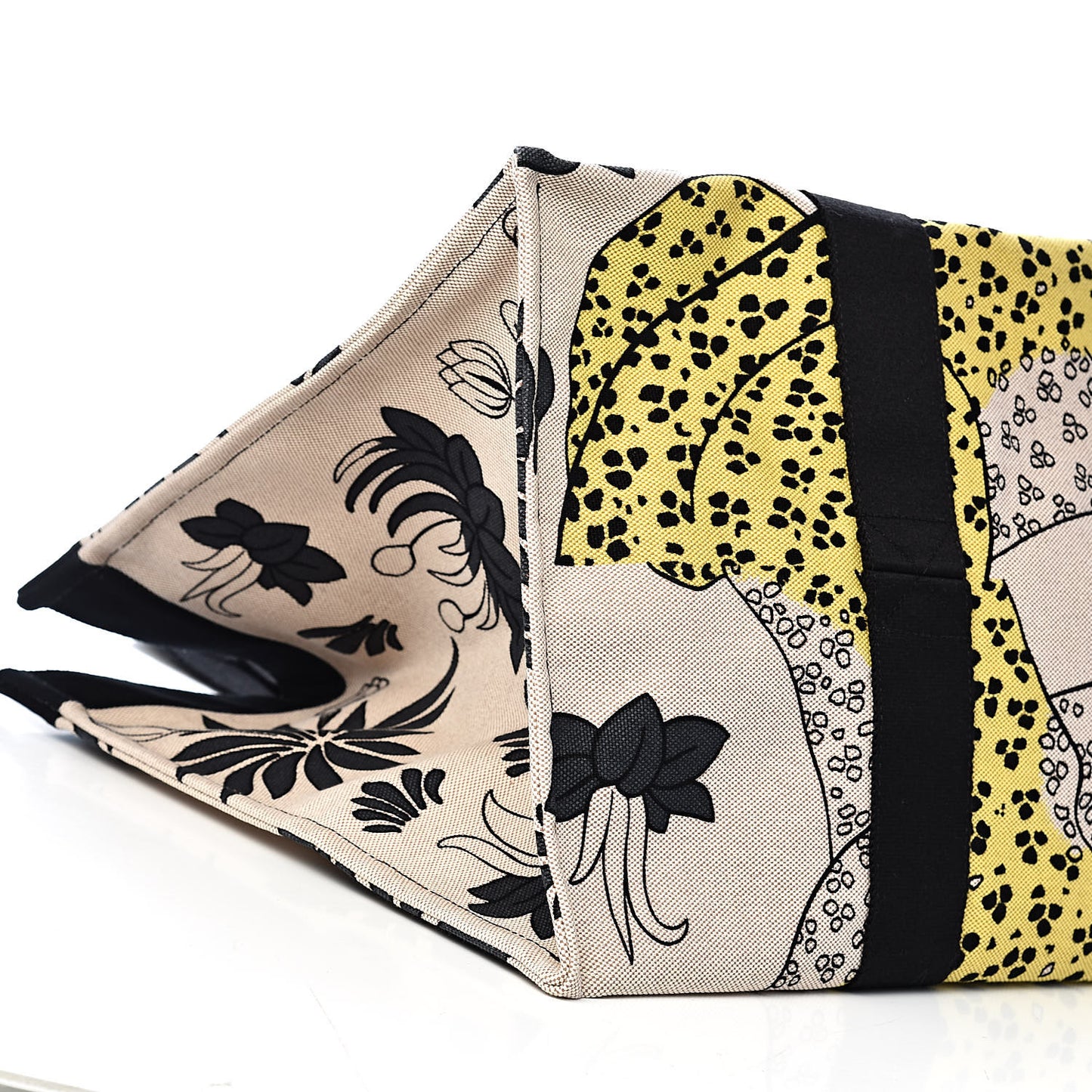 Cotton Canvas Leopard Beach Bag