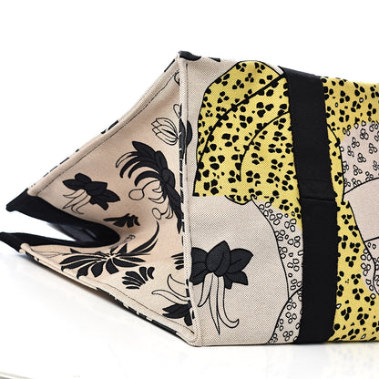 Hermes Cotton Canvas Leopard Beach Bag 9 of 11