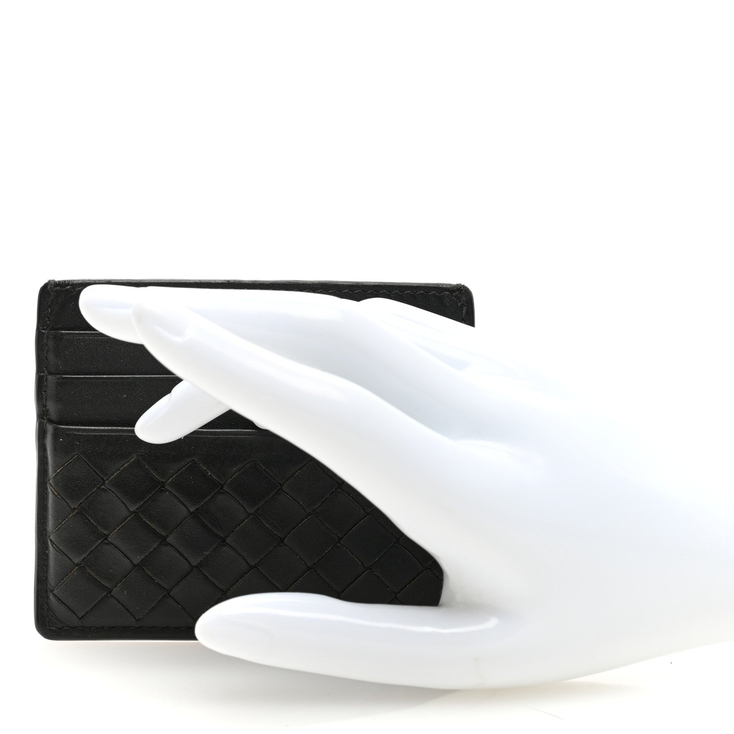 Bottega Veneta Nappa Intrecciato VN Card Case Black 2 of 8