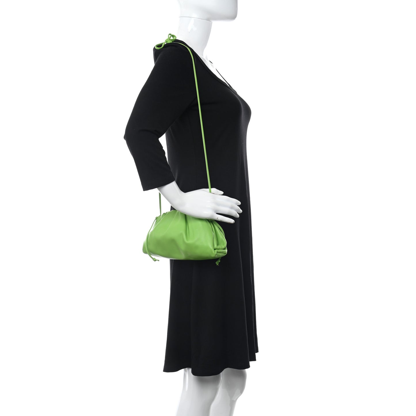 Butter Calfskin The Mini Pouch Acid Green