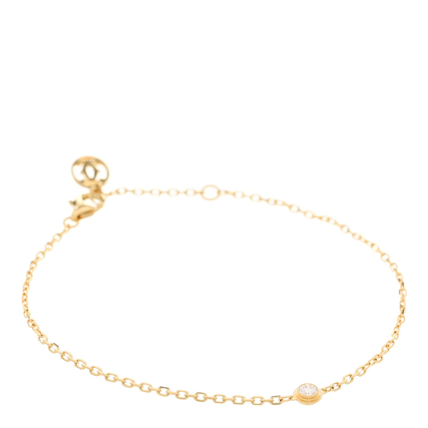 18K Yellow Gold Diamond SM D'Amour Bracelet
