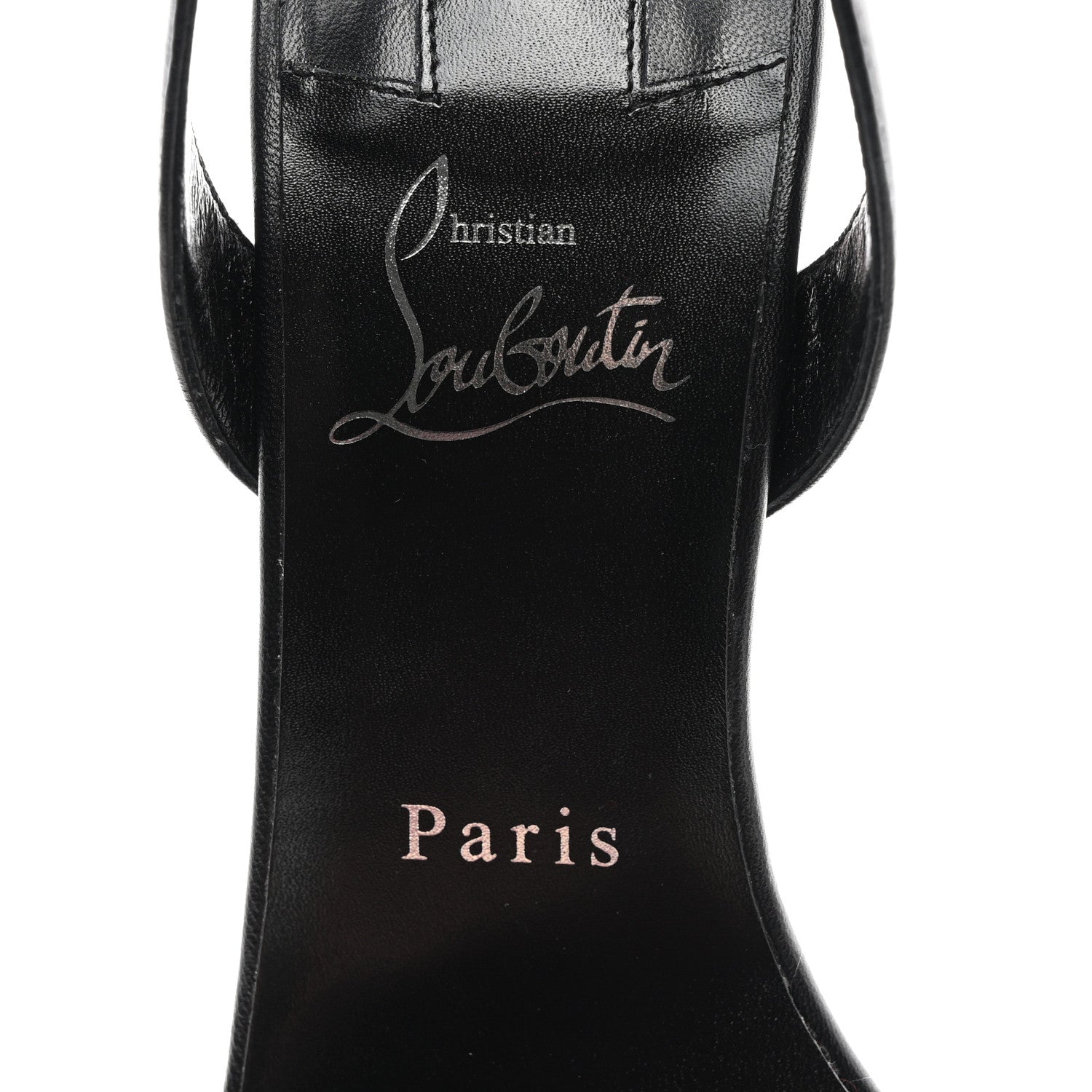 Christian Louboutin Kid O Marylin 100 Slingback Sandal Heels 38.5 Black 7 of 11