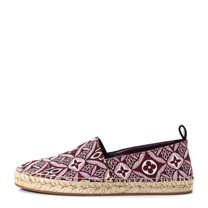Louis Vuitton Jacquard Since 1854 Starboard Espadrille Flats 38 Bordeaux 1 of 10