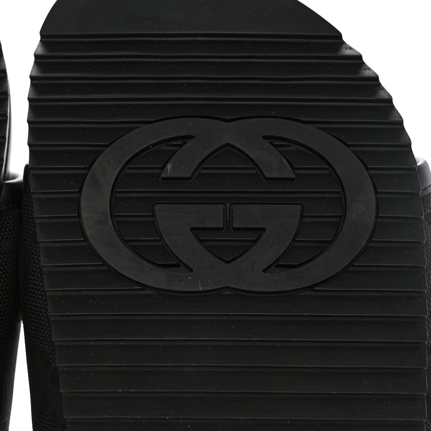 Gucci Econyl Nylon Demetra GG Monogram Mens Off the Grid Slide Sandals 9 Black 6 of 9