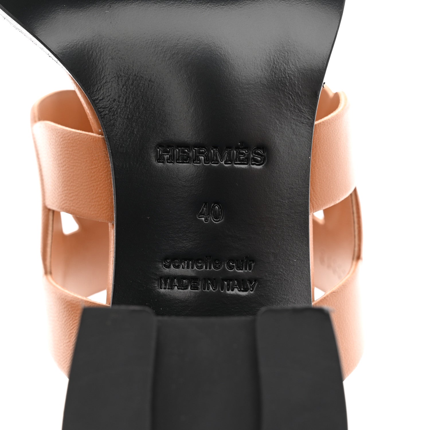 Hermes Nappa Gaby 60 Sandals 40 Naturel 6 of 11