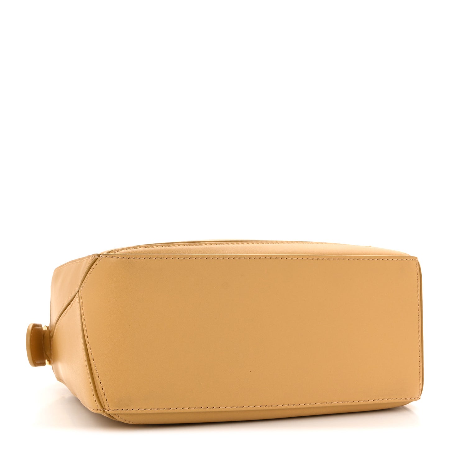 Calfskin Small Woven Puzzle Bag Sahara