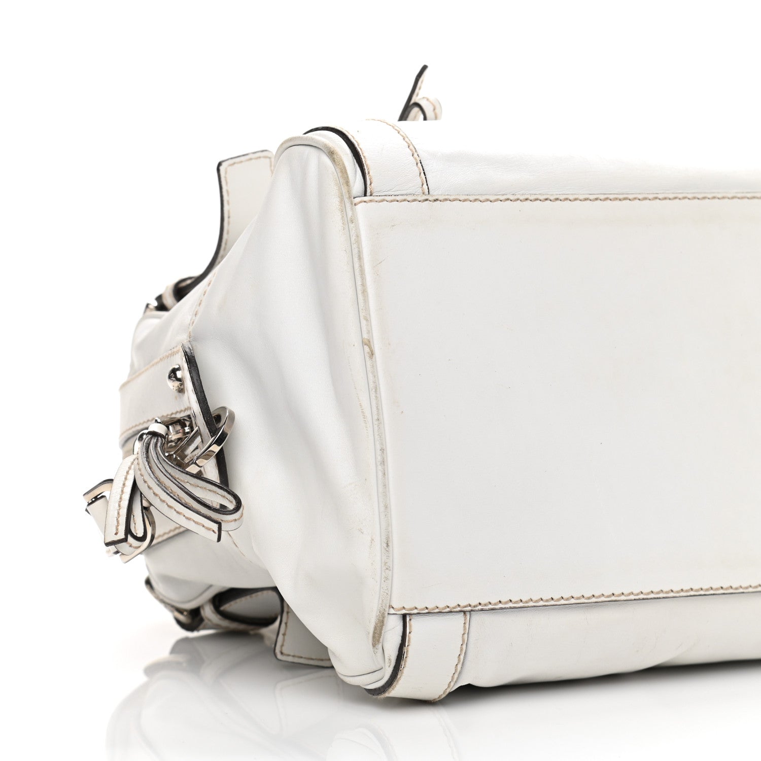 Dolce & Gabbana Smooth Calfskin Miss Easy Way Satchel White 9 of 15