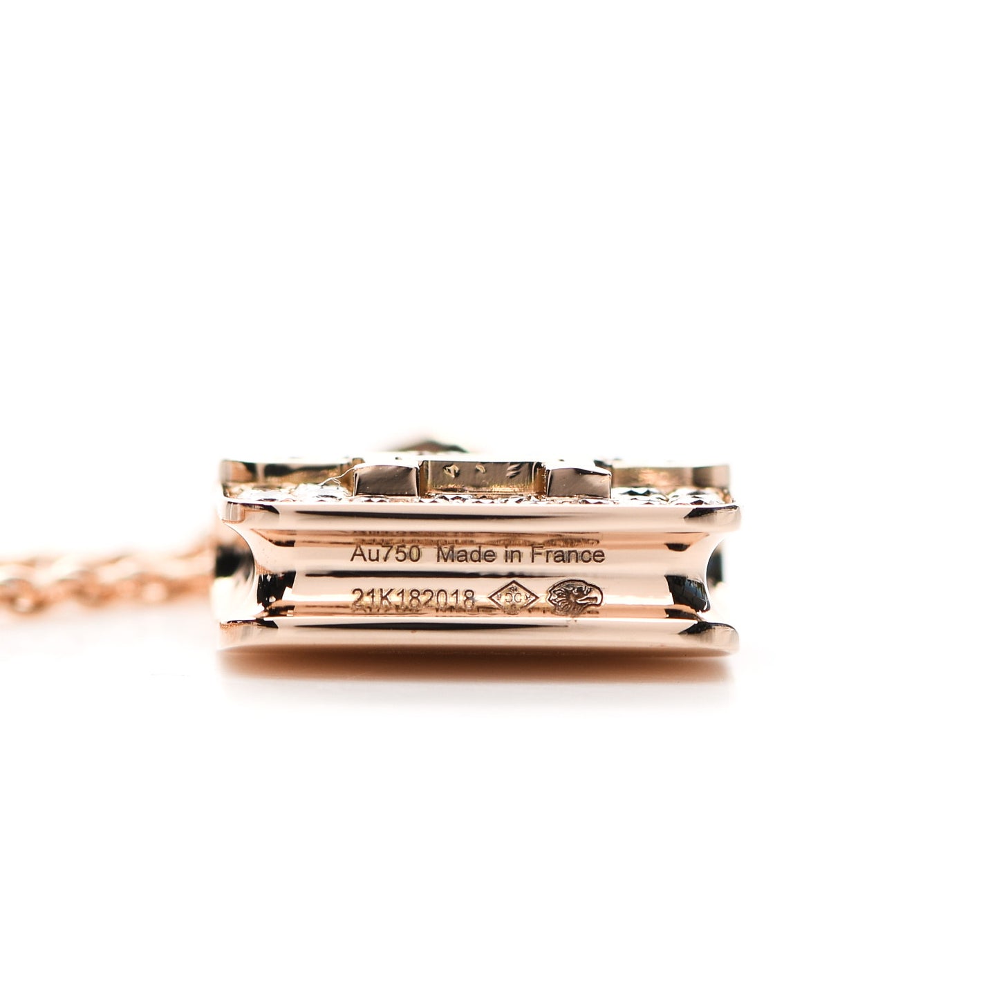18K Rose Gold Diamond Constance Amulettes Pendant Necklace