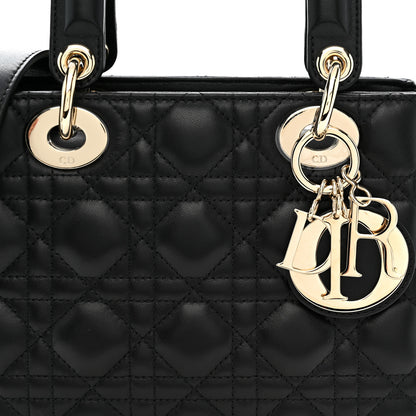 Christian Dior Lambskin Cannage Small My ABCDior Lady Dior Black 8 of 11