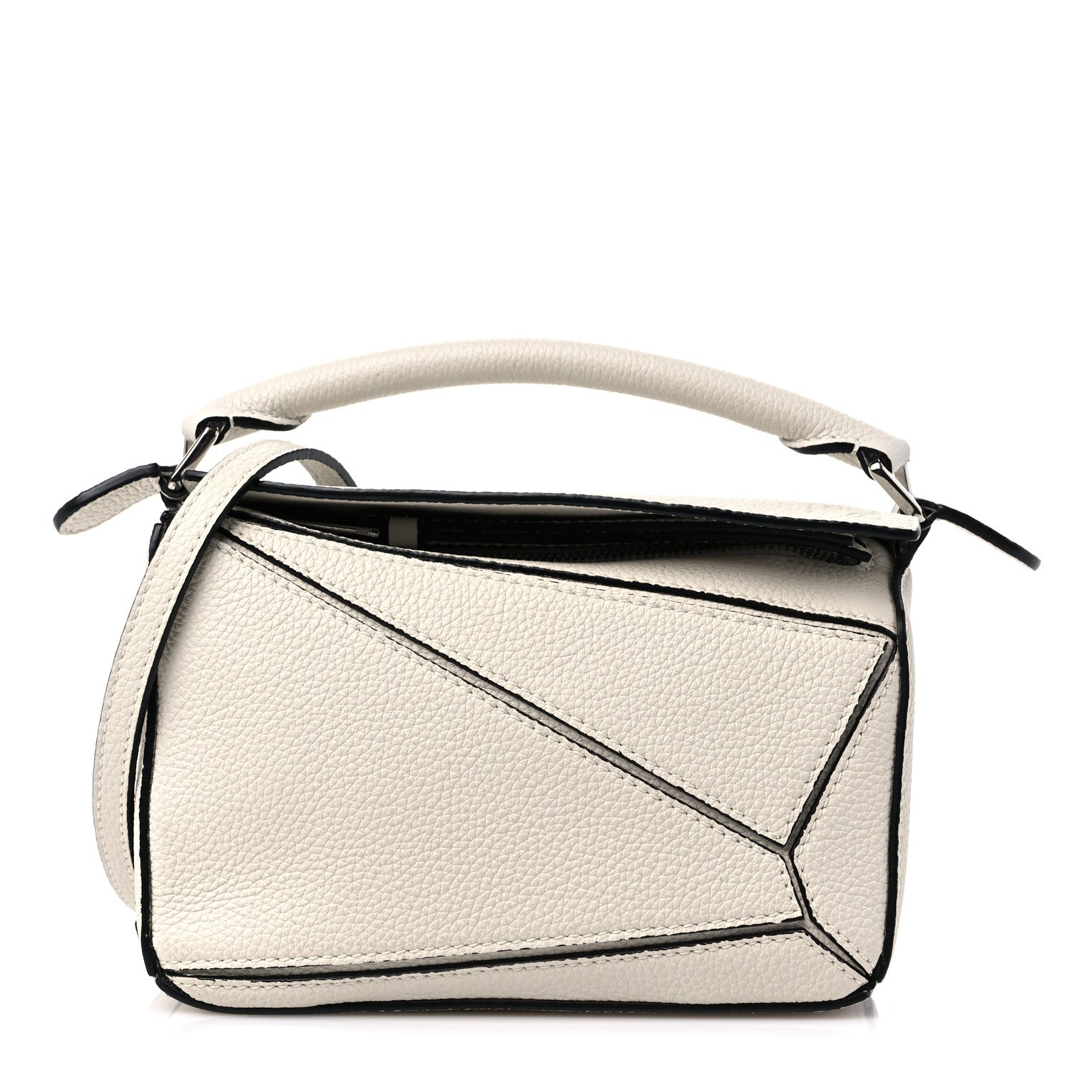 Loewe Calfskin Mini Puzzle Bag Soft White 1 of 8