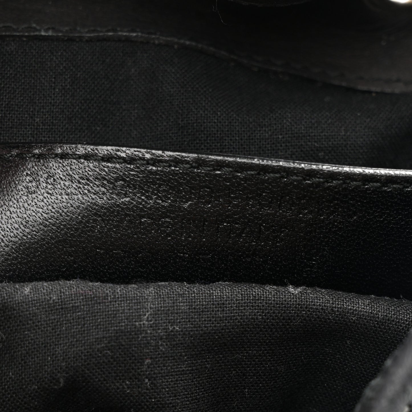Canvas Calfskin Silver Hardware S Traveler Backpack Black