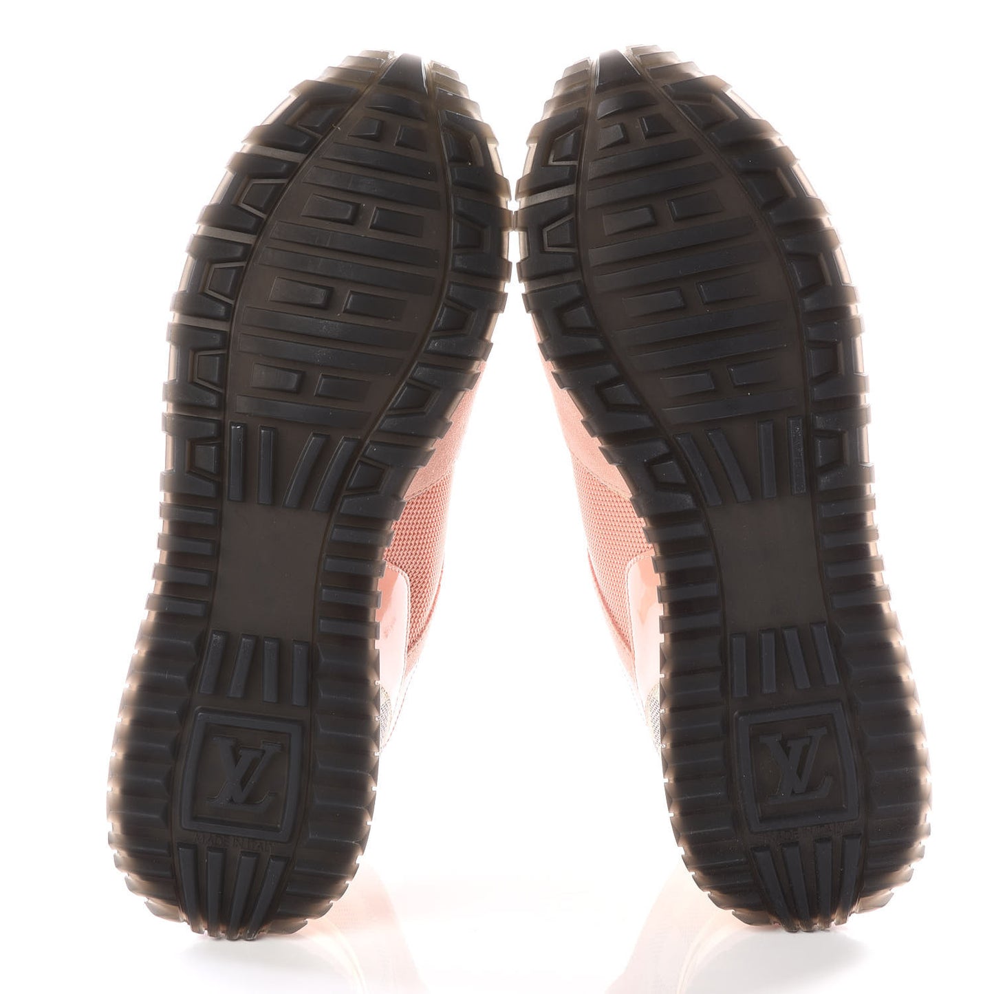 Suede Damier Azur Run Away Sneakers 37.5 Pink