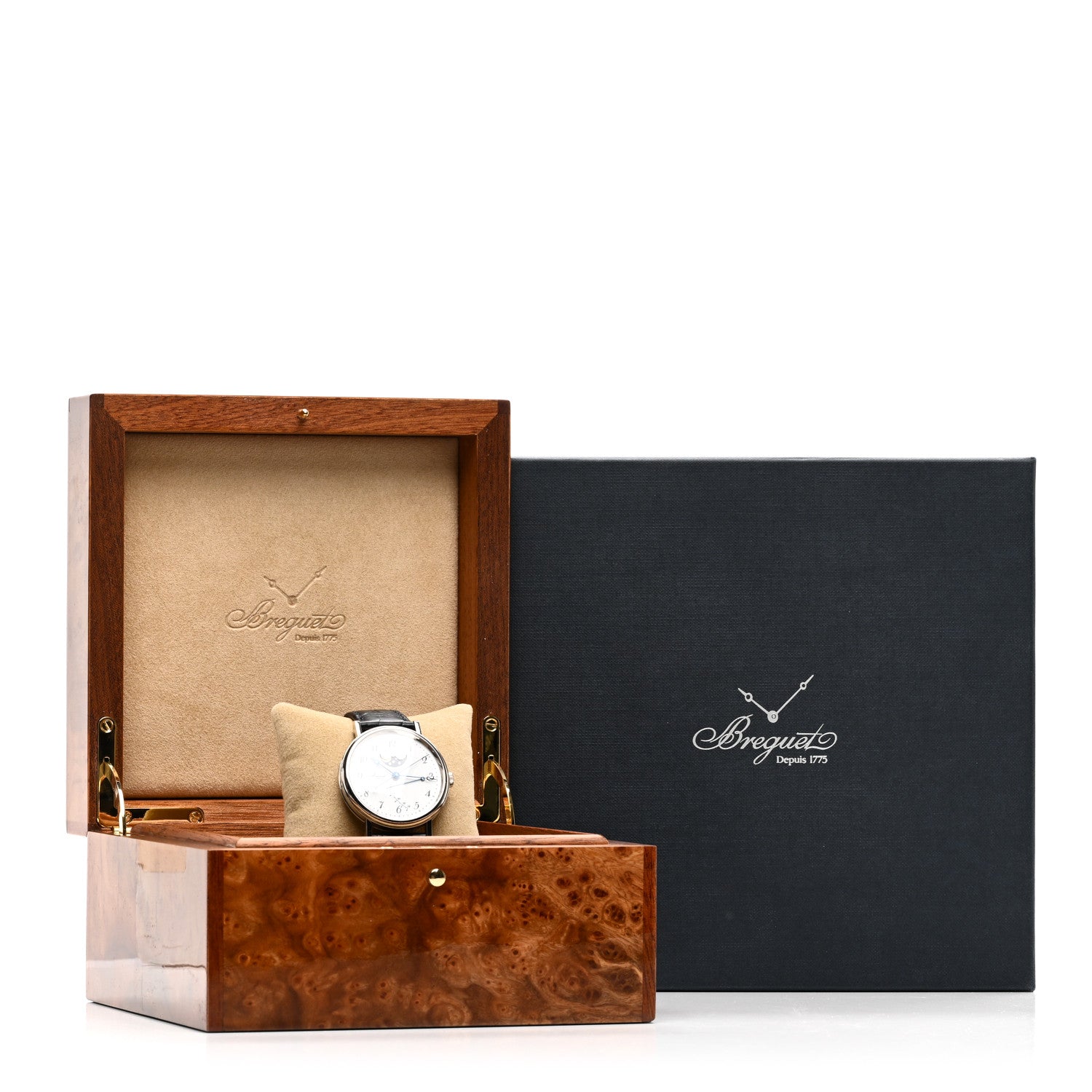Breguet 18K White Gold Alligator 39mm Classique Moonphase Automatic Watch 7787BB/29/9V6 5 of 5