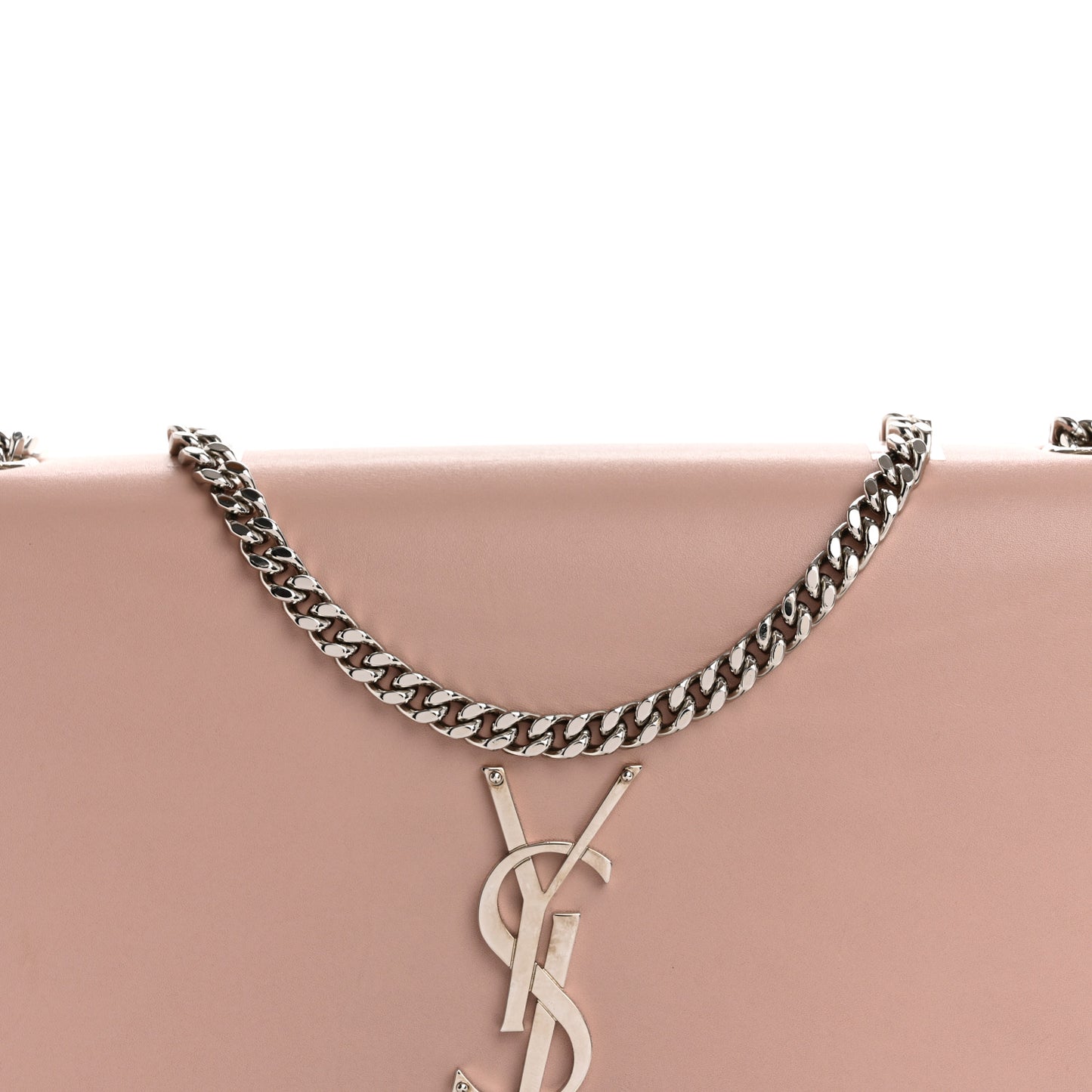 Smooth Calfskin Medium Classic Monogram Kate Tassel Satchel Pink