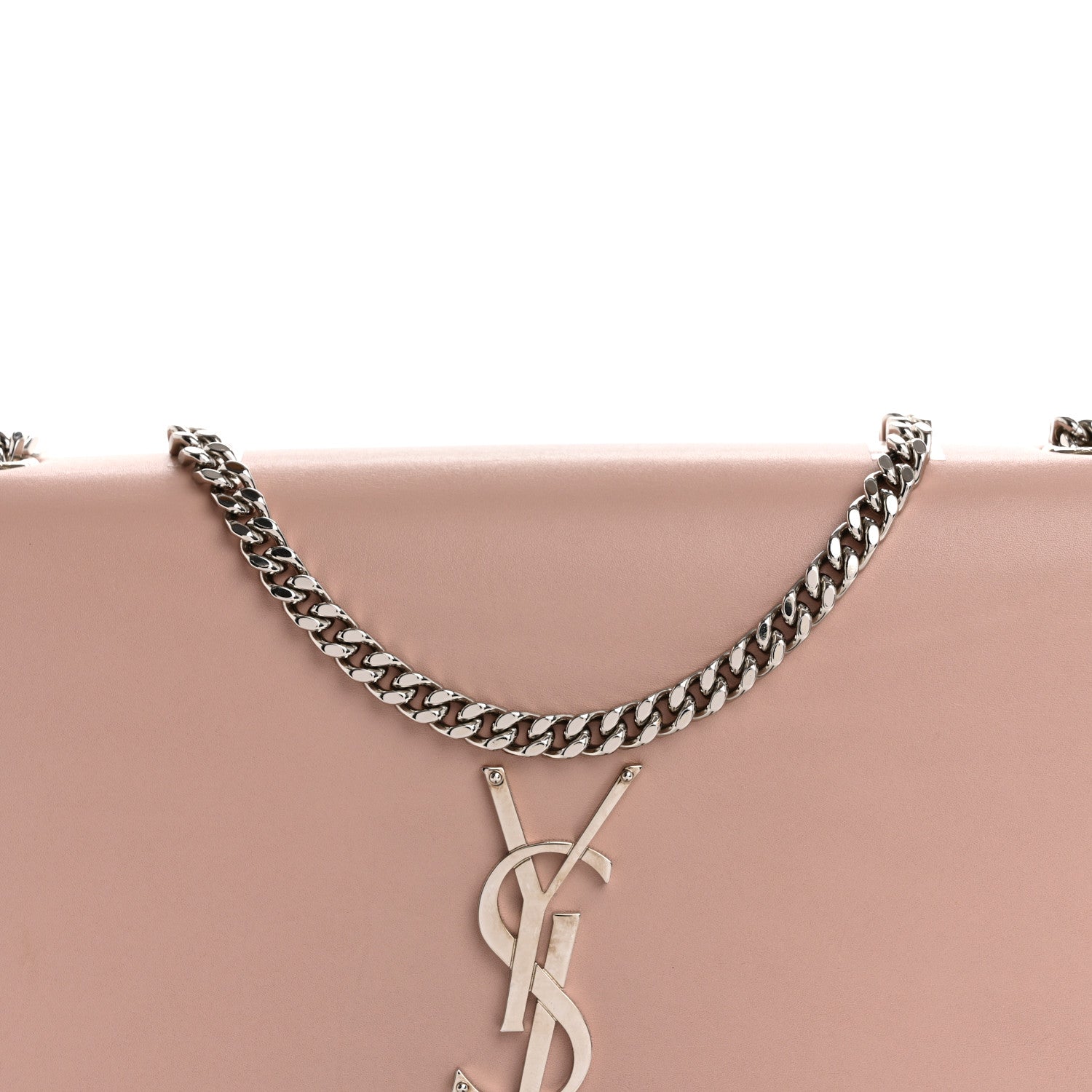 Saint Laurent Smooth Calfskin Medium Classic Monogram Kate Tassel Satchel Pink 8 of 14