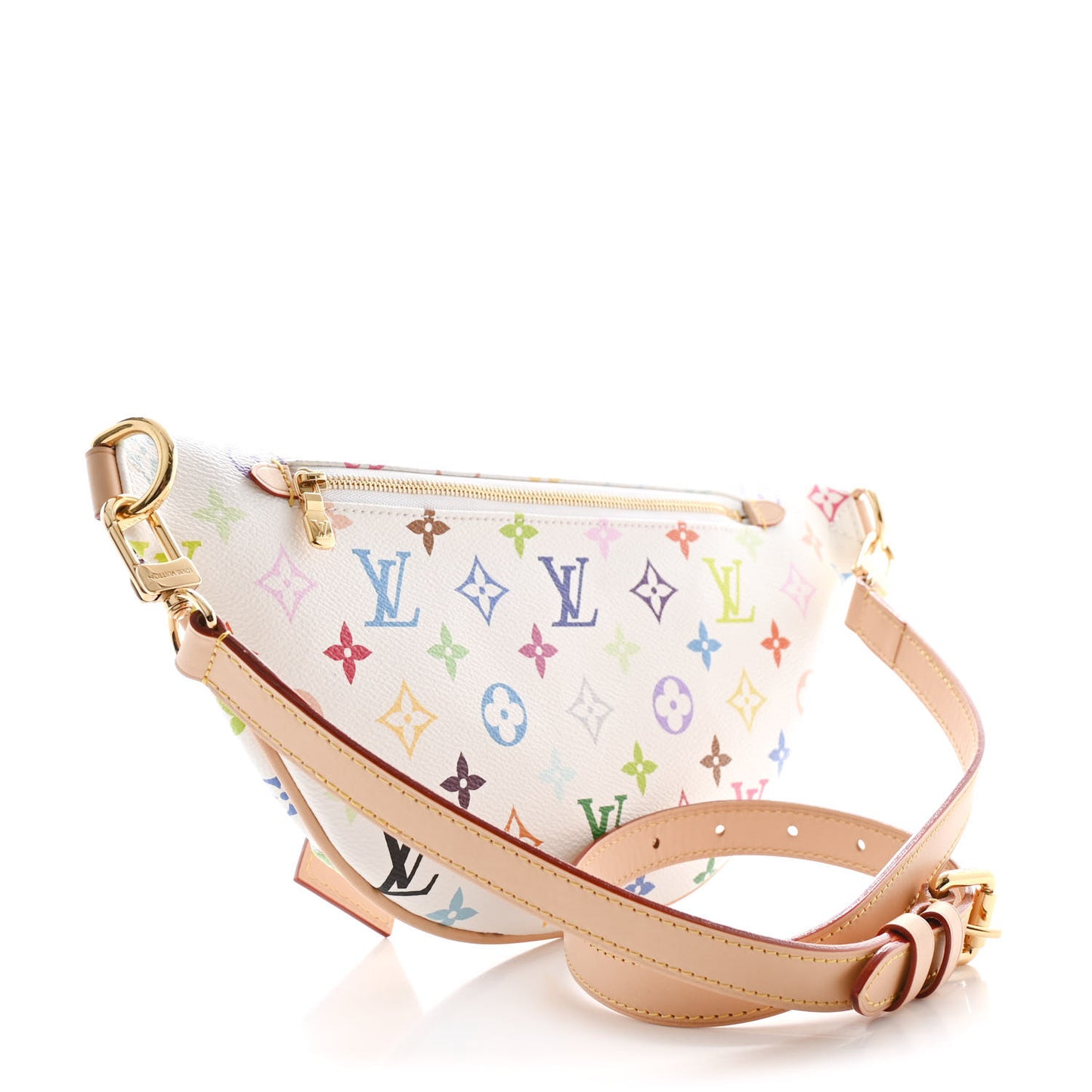 LV X TM Monogram Multicolor High Rise Bumbag White