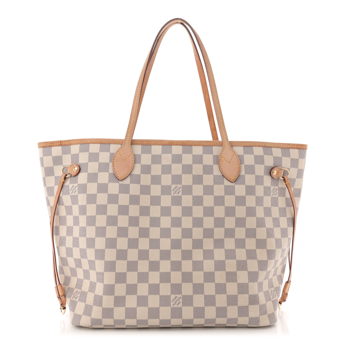 Damier Azur Neo Neverfull MM Rose Ballerine