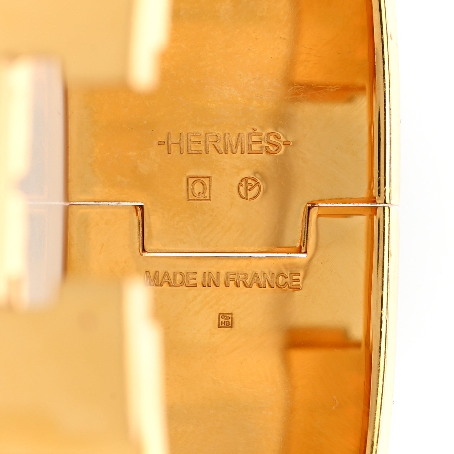 Hermes Enamel Wide Clic Clac H Bracelet PM Rose Poudre 4 of 5
