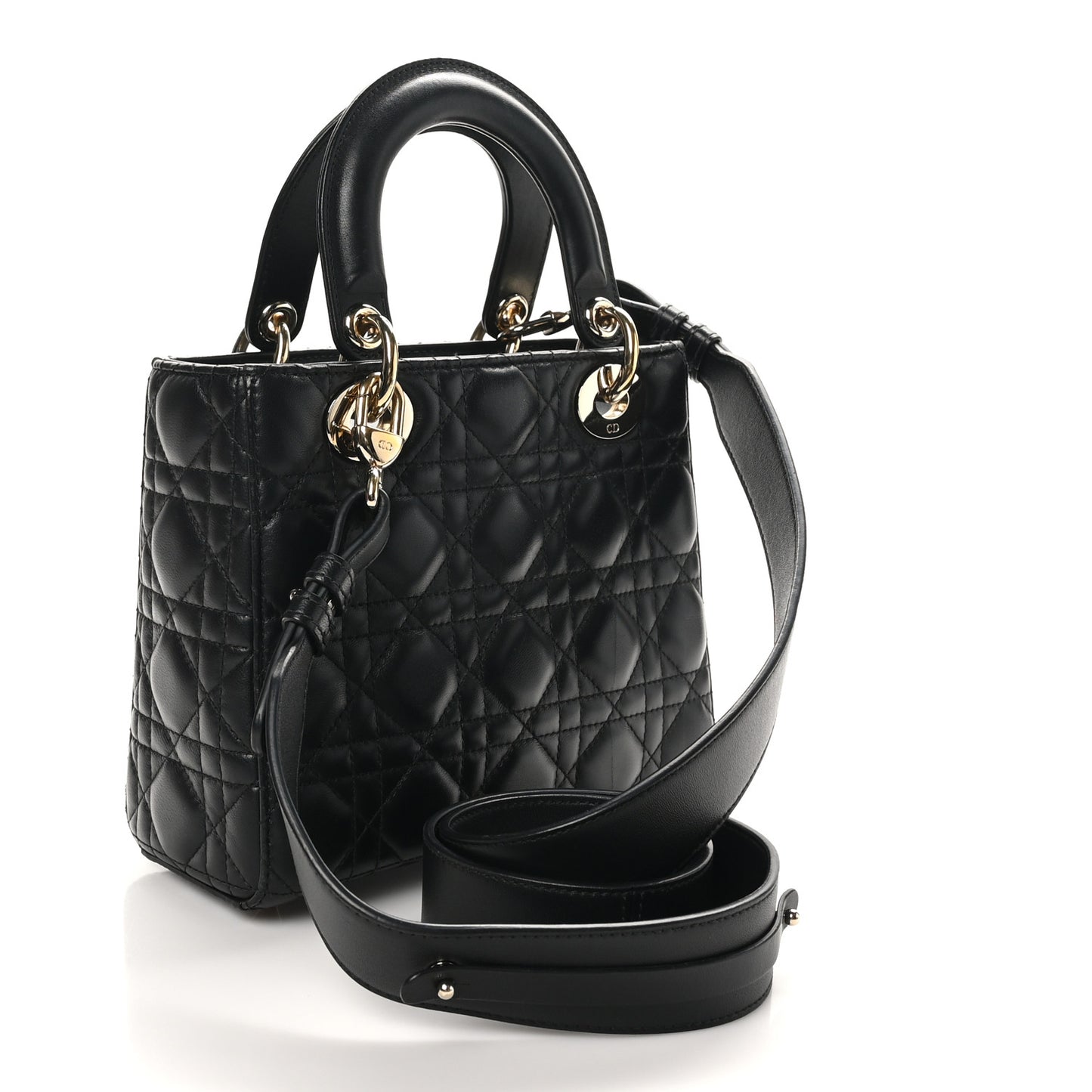 Lambskin Cannage Small My ABCDior Lady Dior Black