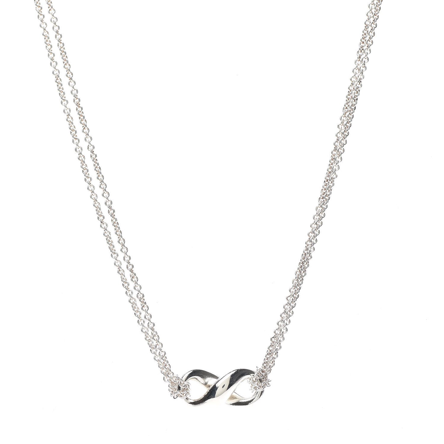 Sterling Silver Figure 8 Pendant Necklace