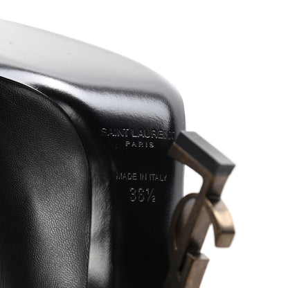 Saint Laurent Calfskin Opyum Pumps 36.5 Black Gold 5 of 5