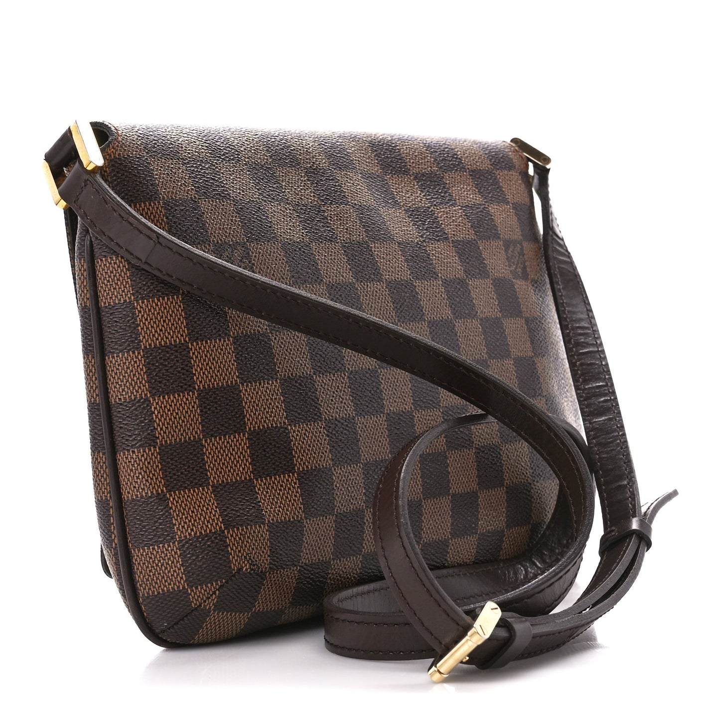 Damier Ebene Musette Tango Long Strap