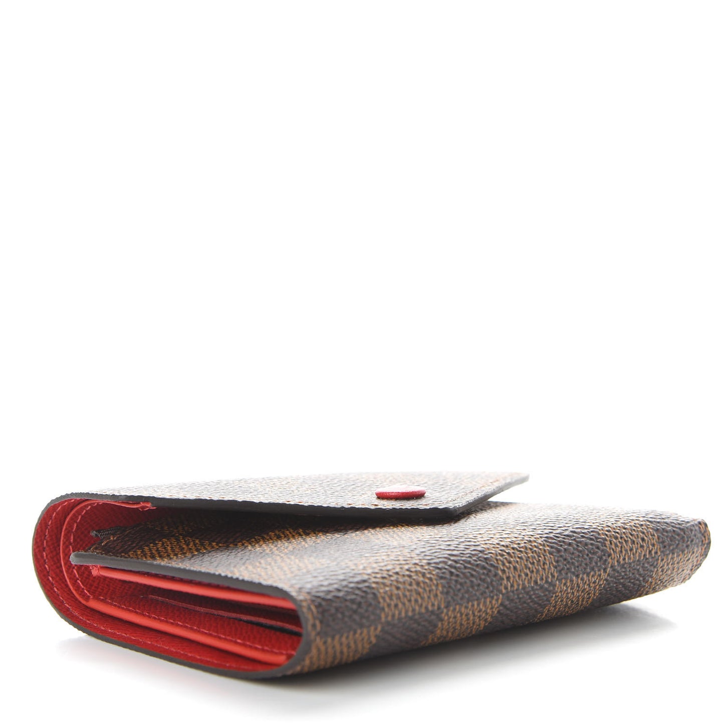 Damier Ebene Victorine Wallet Red