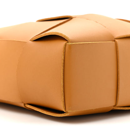 Bottega Veneta Lambskin Maxi Intrecciato Mini North South Cassette Tote Camel Gold 9 of 9