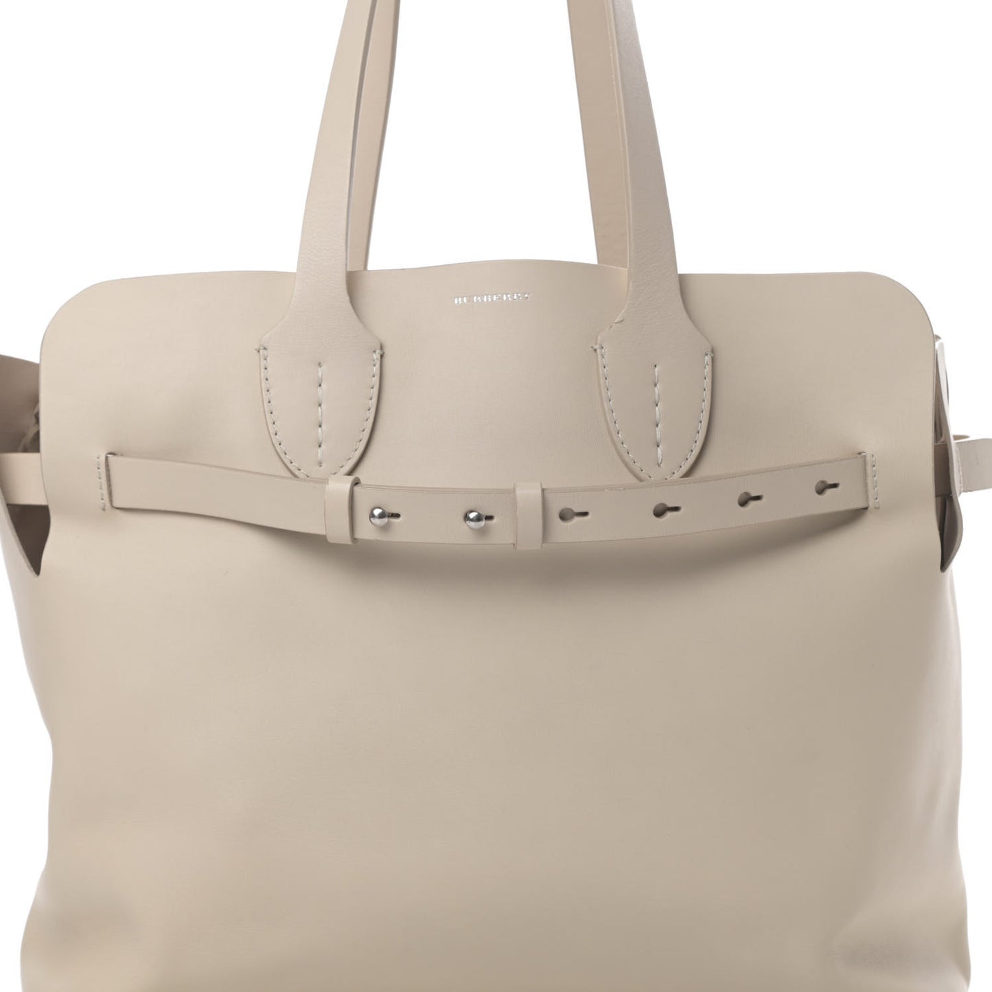 Soft Smooth Calfskin Medium Tote Limestone