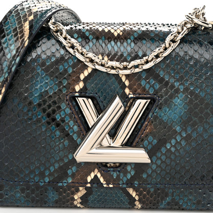 Louis Vuitton Snakeskin Twist Shoulder Bag PM Blue Multicolor 8 of 11